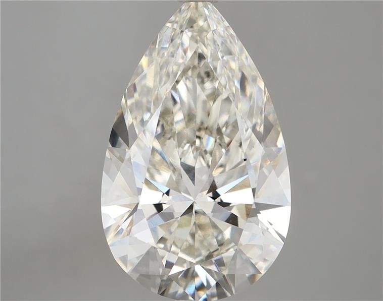 5.38ct H VS2 Rare Carat Ideal Cut Pear Lab Grown Diamond