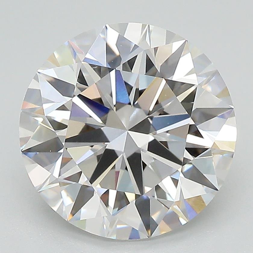 3.92ct D VVS2 Rare Carat Ideal Cut Round Lab Grown Diamond