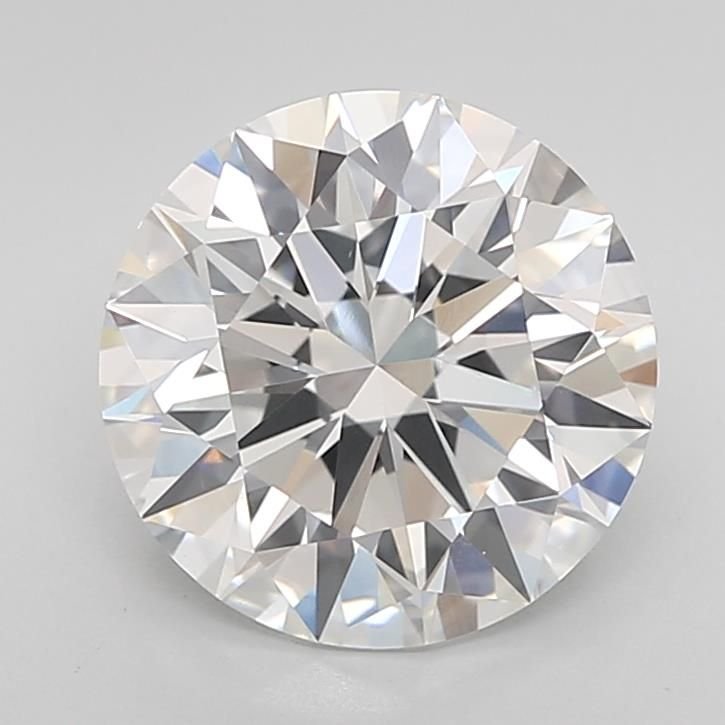 3.04ct E VVS2 Rare Carat Ideal Cut Round Lab Grown Diamond
