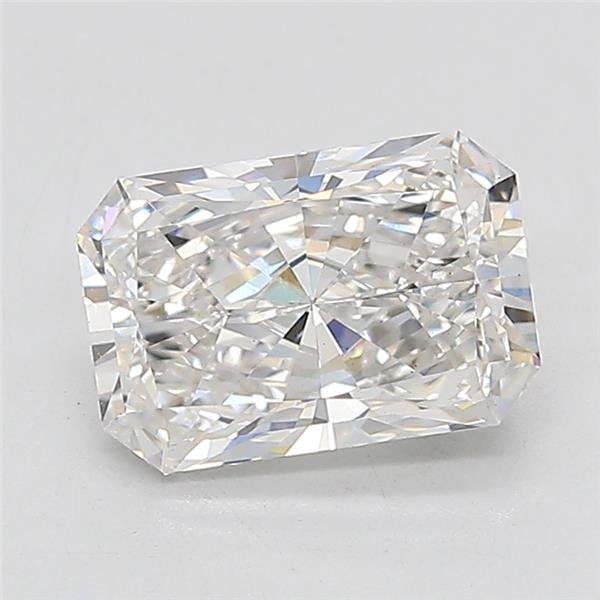 1.54ct F VS2 Rare Carat Ideal Cut Radiant Lab Grown Diamond