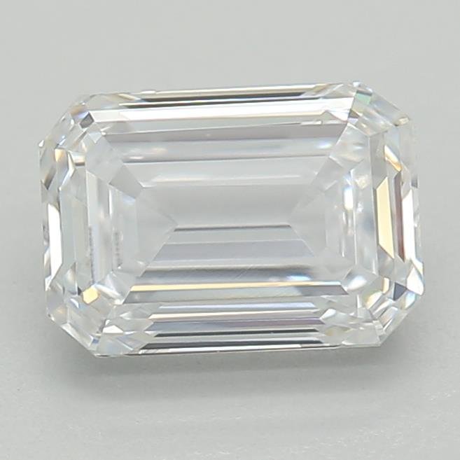 0.65ct D VVS2 Rare Carat Ideal Cut Emerald Lab Grown Diamond
