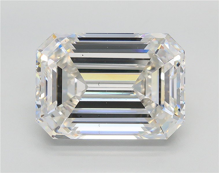 11.06ct F VS2 Rare Carat Ideal Cut Emerald Lab Grown Diamond