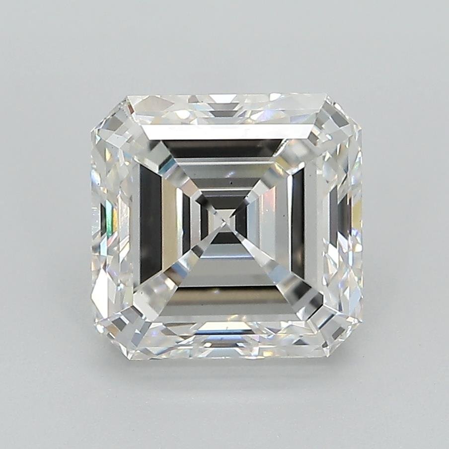 2.59ct F VS1 Very Good Cut Asscher Lab Grown Diamond