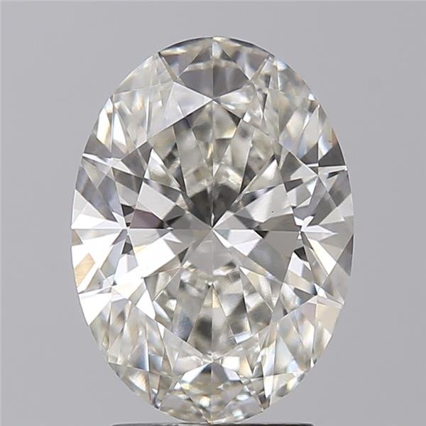 2.89ct H VS1 Rare Carat Ideal Cut Oval Lab Grown Diamond