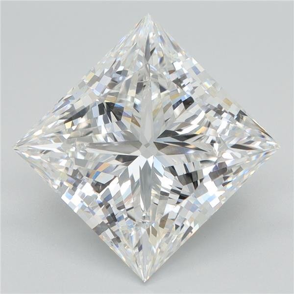 5.08ct E VS1 Rare Carat Ideal Cut Princess Lab Grown Diamond