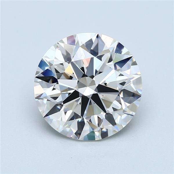 5.02ct J VS2 Rare Carat Ideal Cut Round Diamond