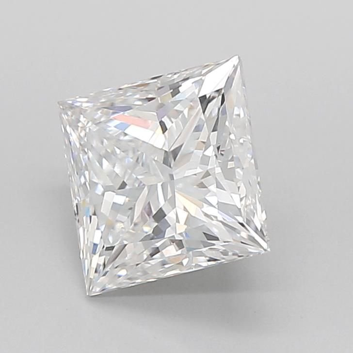 2.09ct D VVS2 Rare Carat Ideal Cut Princess Lab Grown Diamond