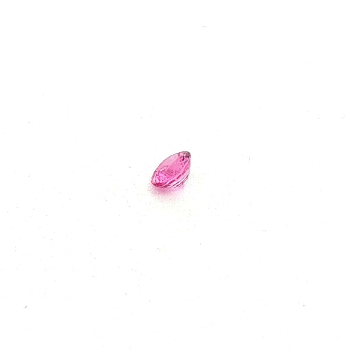 0.64 Carat Pink Round Sapphire
