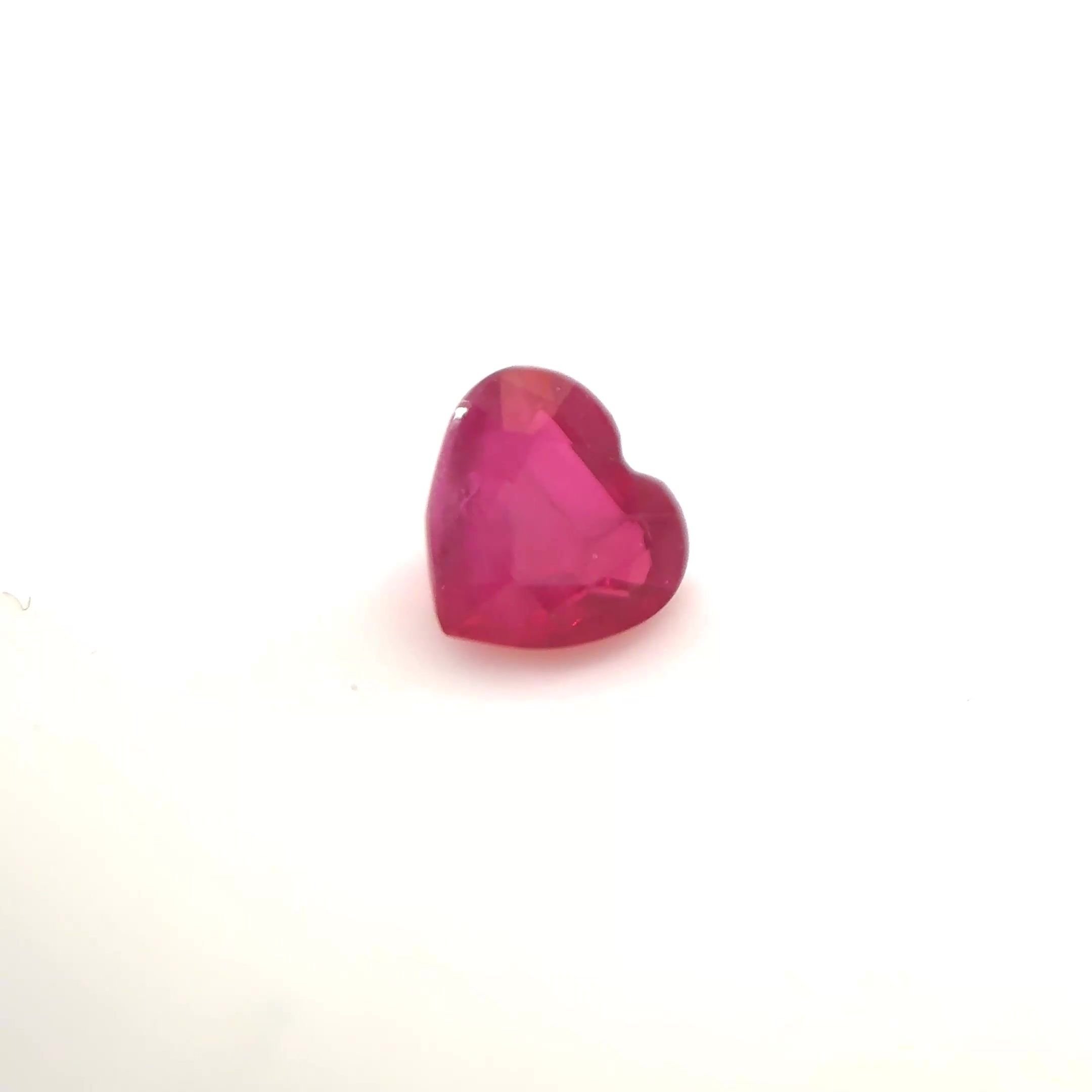 0.43 Carat Red Heart Ruby