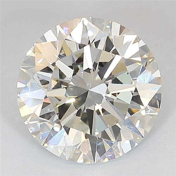 3.01ct J SI1 Excellent Cut Round Lab Grown Diamond