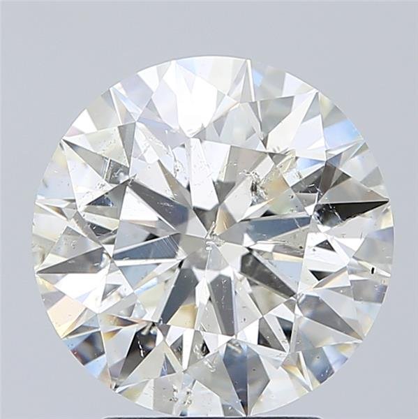 3.05ct J SI2 Rare Carat Ideal Cut Round Diamond