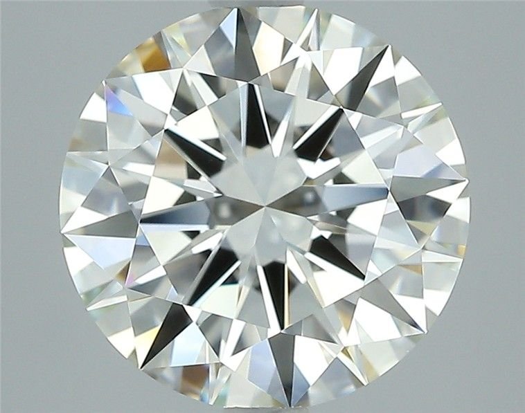 3.12ct K VVS2 Rare Carat Ideal Cut Round Diamond