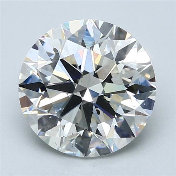 3.01ct G SI2 Excellent Cut Round Diamond