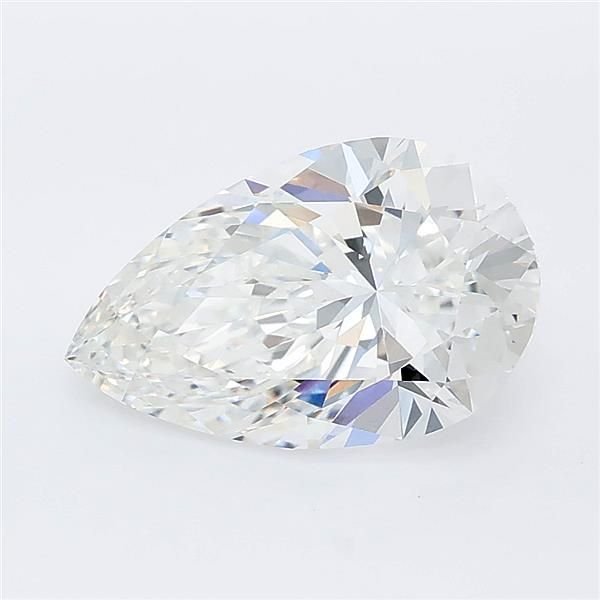 2.02ct F VS1 Rare Carat Ideal Cut Pear Lab Grown Diamond
