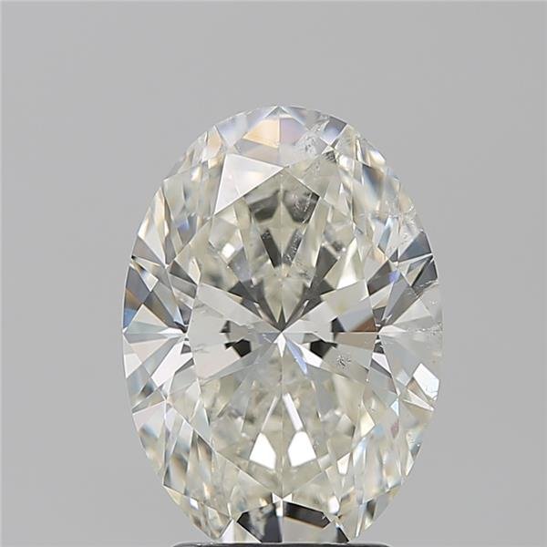 3.01ct K SI2 Rare Carat Ideal Cut Oval Diamond