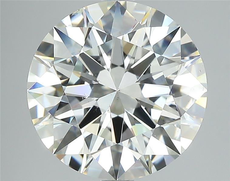 5.09ct I SI1 Rare Carat Ideal Cut Round Diamond