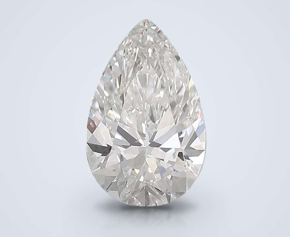 2.00 Carat Pear Lab Diamond