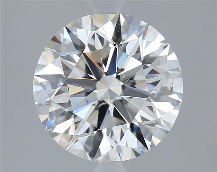 2.51ct G SI1 Rare Carat Ideal Cut Round Diamond