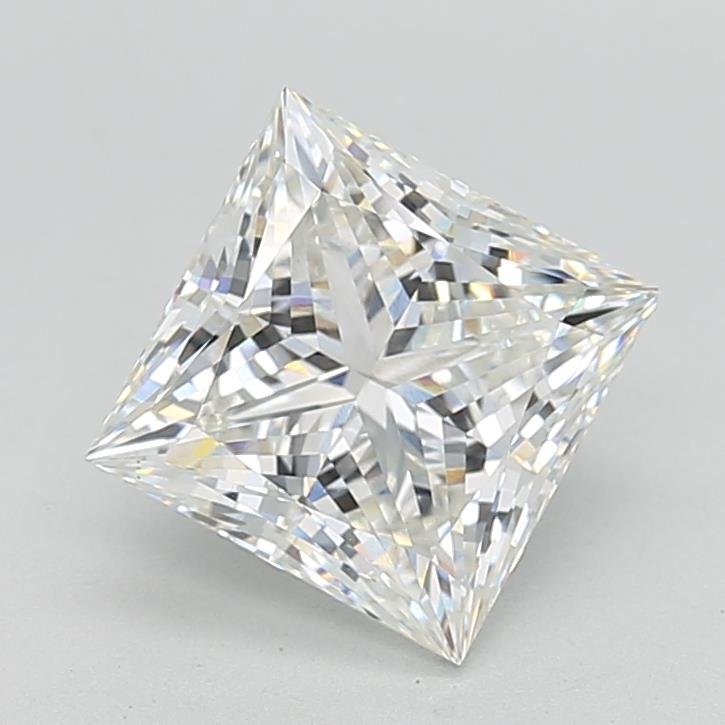 3.04ct F VS1 Rare Carat Ideal Cut Princess Lab Grown Diamond