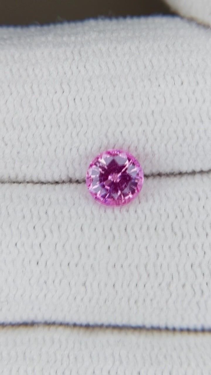 0.63 Carat Pink Round Sapphire
