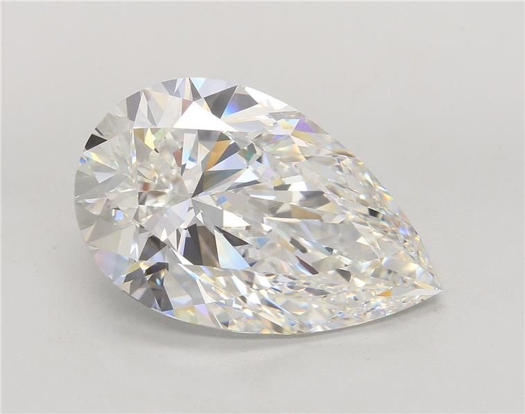20.20ct F VS1 Rare Carat Ideal Cut Pear Lab Grown Diamond
