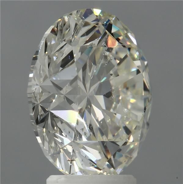 5.51ct K SI2 Rare Carat Ideal Cut Round Diamond