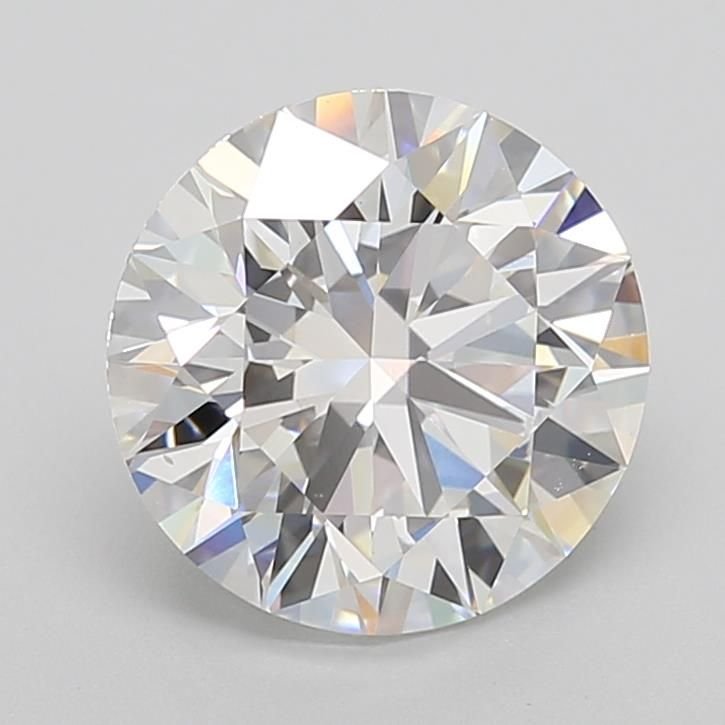 5.05ct F VS2 Rare Carat Ideal Cut Round Lab Grown Diamond