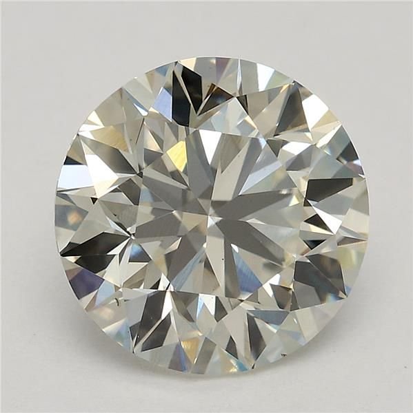 3.03ct J VS2 Excellent Cut Round Lab Grown Diamond