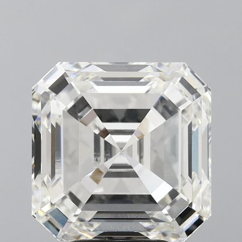 6.17ct G VVS2 Rare Carat Ideal Cut Asscher Lab Grown Diamond