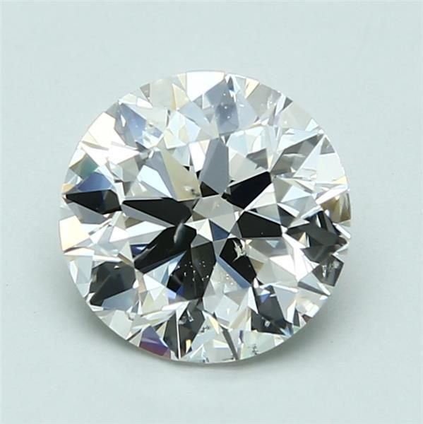 2.01ct I SI2 Rare Carat Ideal Cut Round Diamond