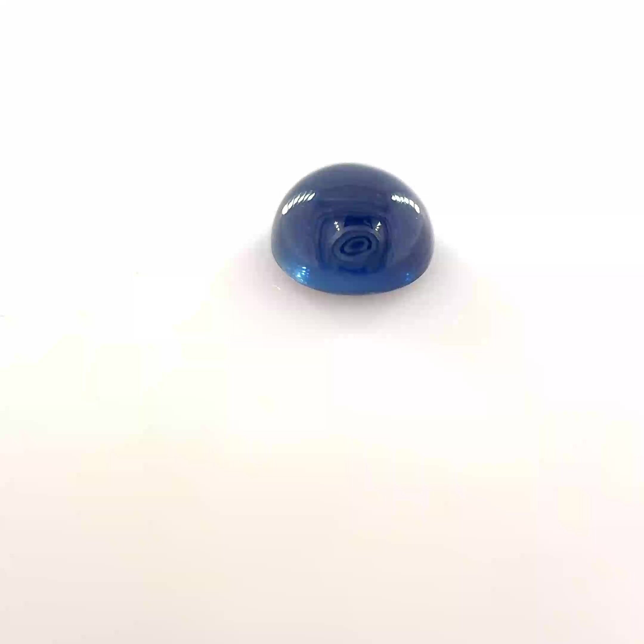 1.03 Carat Blue Round Sapphire