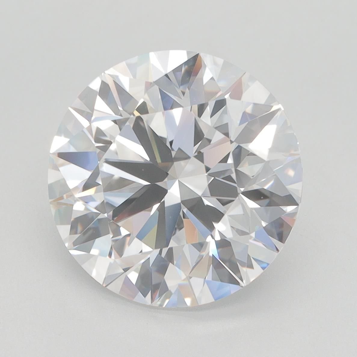 5.46ct E VVS1 Rare Carat Ideal Cut Round Lab Grown Diamond