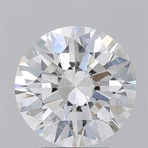 4.05ct H SI2 Rare Carat Ideal Cut Round Diamond
