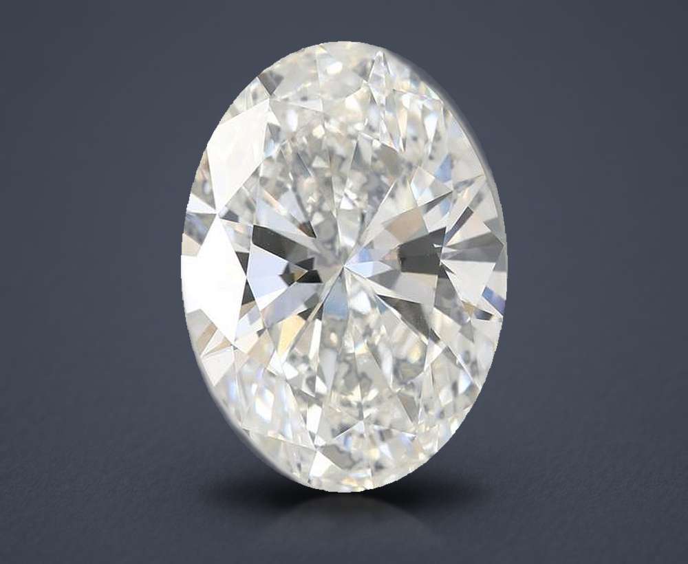 6.90 Carat Oval Lab Diamond