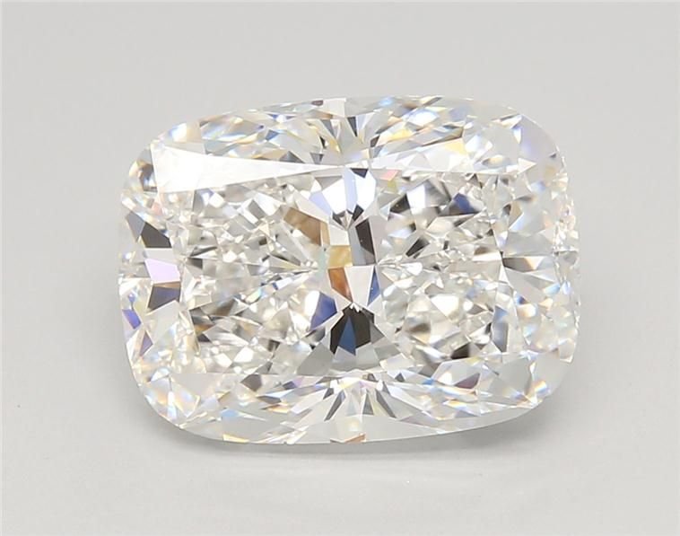 5.06ct E VVS2 Rare Carat Ideal Cut Cushion Lab Grown Diamond