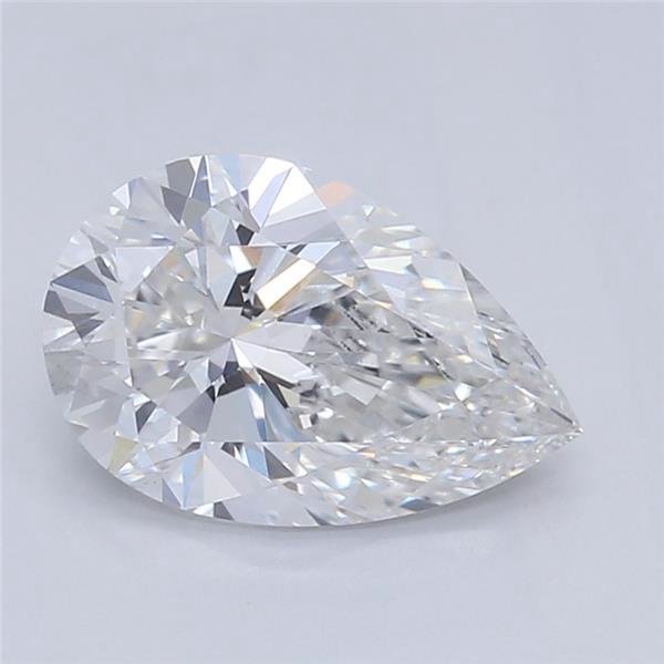 0.68ct F VS2 Rare Carat Ideal Cut Pear Lab Grown Diamond