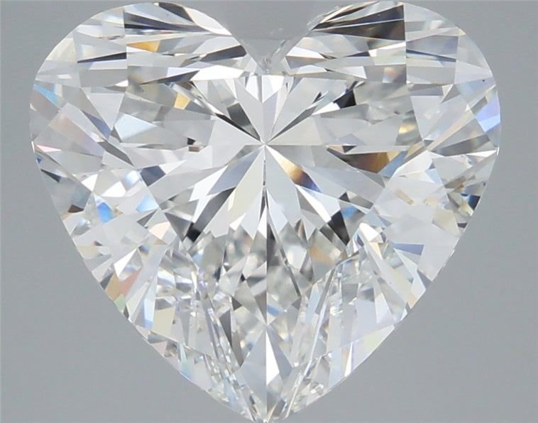 7.58ct F VVS2 Rare Carat Ideal Cut Heart Lab Grown Diamond