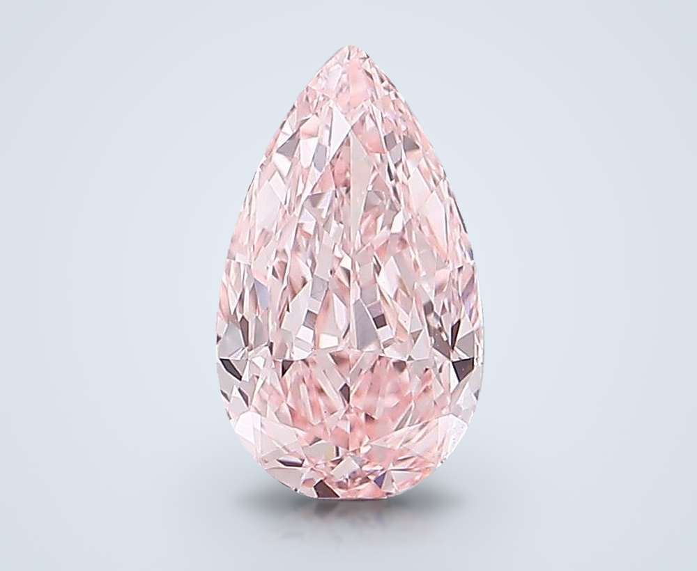 1.49 Ct. Fancy Vivid Pink Pear Lab Diamond