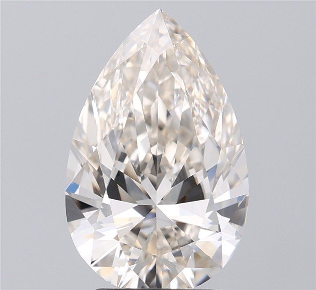 3.52ct J IF Rare Carat Ideal Cut Pear Diamond