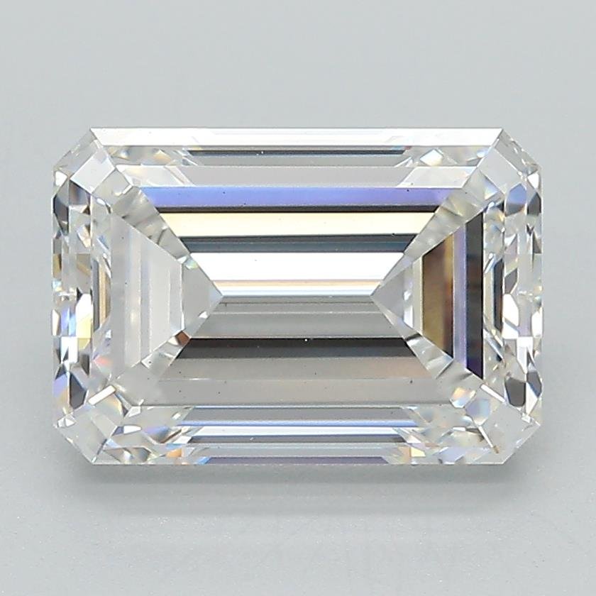 3.07ct F VS1 Excellent Cut Emerald Lab Grown Diamond