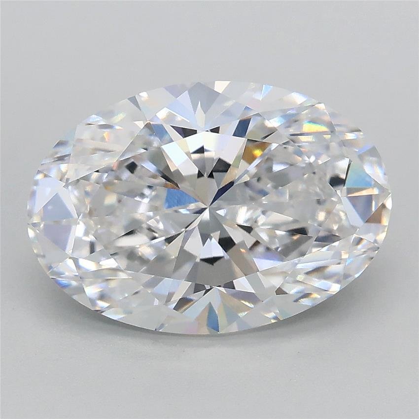 3.09ct D VVS2 Rare Carat Ideal Cut Oval Lab Grown Diamond