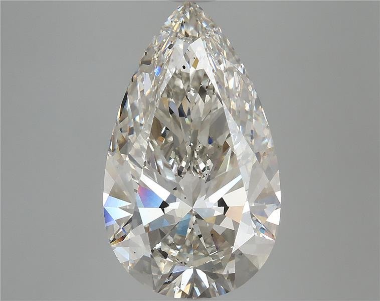 6.65ct H SI1 Rare Carat Ideal Cut Pear Lab Grown Diamond