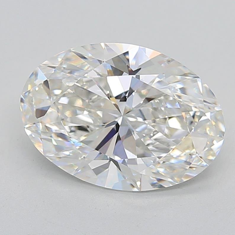 4.09ct F VVS2 Rare Carat Ideal Cut Oval Lab Grown Diamond