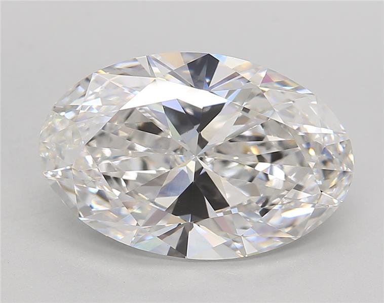 5.23ct E VS1 Rare Carat Ideal Cut Oval Lab Grown Diamond