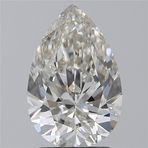 2.15ct H VS2 Rare Carat Ideal Cut Pear Lab Grown Diamond