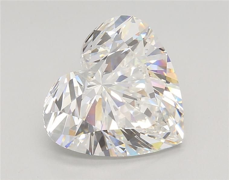 5.06ct F VVS1 Rare Carat Ideal Cut Heart Lab Grown Diamond
