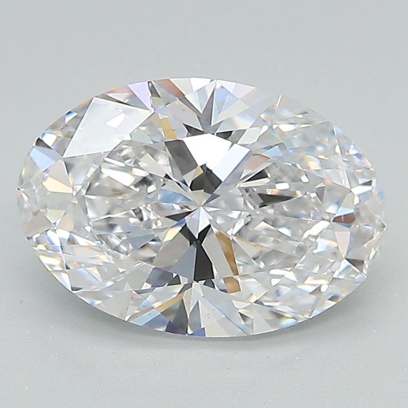 2.41ct D VS1 Rare Carat Ideal Cut Oval Lab Grown Diamond