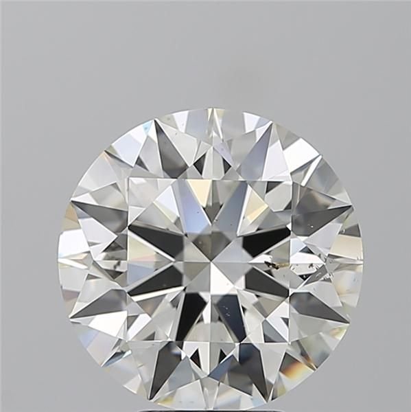 5.30ct K SI1 Rare Carat Ideal Cut Round Diamond