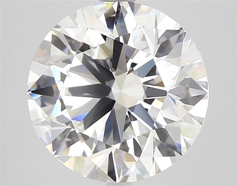4.01ct F SI1 Rare Carat Ideal Cut Round Diamond