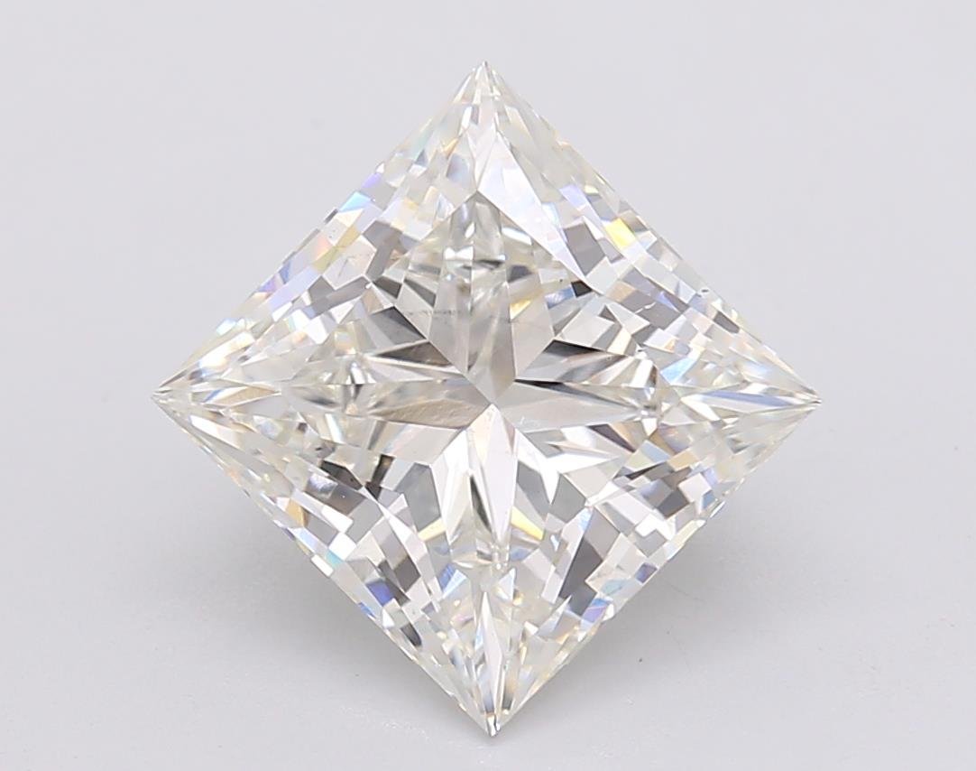 4.04ct H VS2 Rare Carat Ideal Cut Princess Lab Grown Diamond